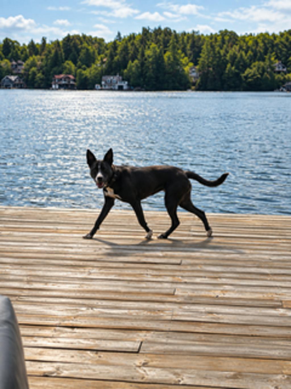 Luna, a 1 year and 4 months old Black Female Boxer Dog